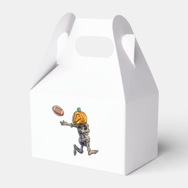 Caja Para Regalos Esqueleto de fútbol sala masculino de Halloween (Front Side)