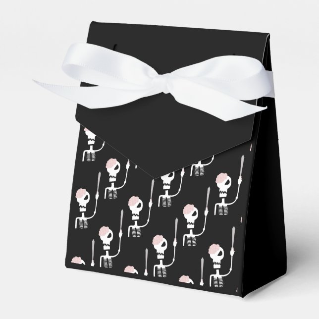Caja Para Regalos esqueleto de Halloween con una espada  (Front Side)