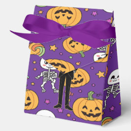 Caja Para Regalos Esqueleto Lindo Diversión para Halloween