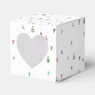 Caja Para Regalos Esquí de esquí alpino en invierno