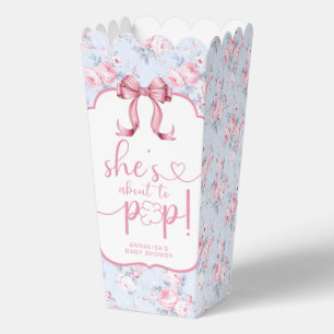 Caja Para Regalos Está a punto de hacer palomitas de Baby Shower de