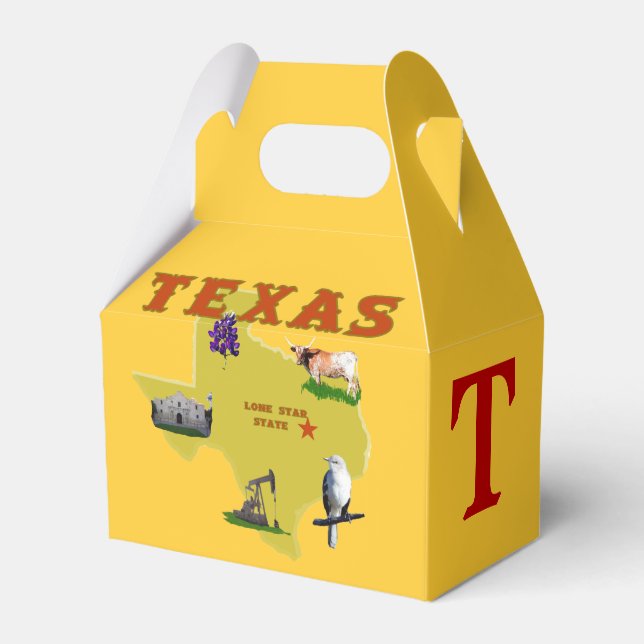 Caja Para Regalos Estado de Texas (Front Side)