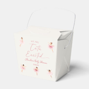 Caja Para Regalos Estamos Emocionados Ballerina Pink Baby Shower