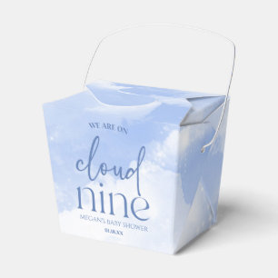 Caja Para Regalos Estamos En Cloud Nueve Blue Baby Shower