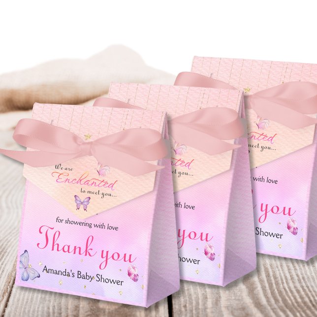 Caja Para Regalos Estamos Encantados De Conocerle A Mariposa Baby Sh (Subido por el creador)