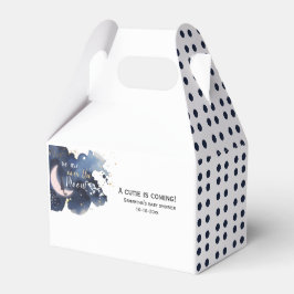 Caja Para Regalos Estamos sobre la luna bebé ducha azul