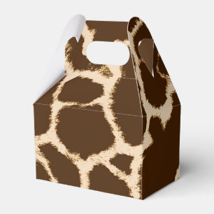 Caja Para Regalos Estampado de girafa