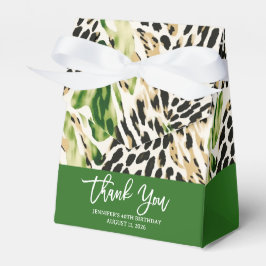 Caja Para Regalos Estampado de huellas de piel de animales de safari