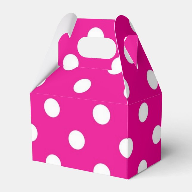 Caja Para Regalos Estampado de lunares (Front Side)