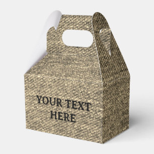 Caja Para Regalos Estampado de vaqueros de mezclilla rústica falsa 