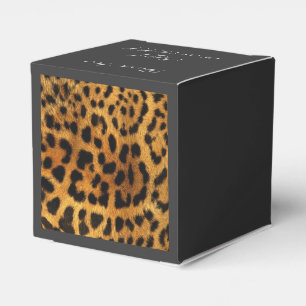 Caja Para Regalos estampado leopardo femenino del guepardo animal