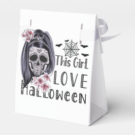 Caja Para Regalos Este Chica ama Halloween