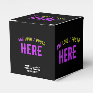 CAJA PARA REGALOS ESTILIZADO MODERNO PERSONALIZABLE NEGRO VERIFICADO
