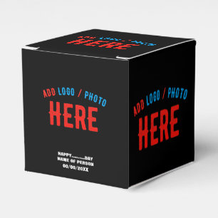 CAJA PARA REGALOS ESTILIZADO MODERNO PERSONALIZABLE NEGRO VERIFICADO