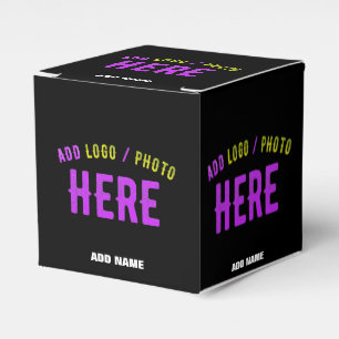 CAJA PARA REGALOS ESTILIZADO MODERNO PERSONALIZABLE NEGRO VERIFICADO