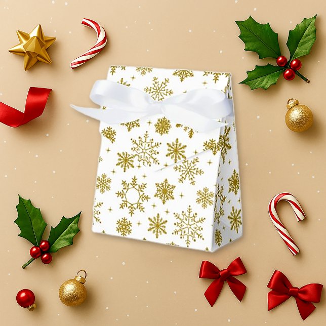 Caja Para Regalos Estilo de panadería de invierno blanco con copo de (Subido por el creador)