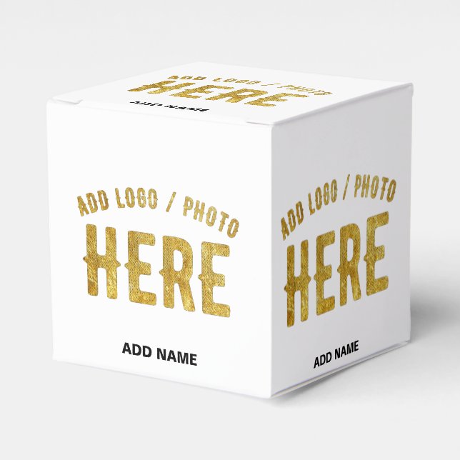 CAJA PARA REGALOS ESTILO MODERNO PERSONALIZABLE BLANCO VERIFICADO DE (Costado Anverso)