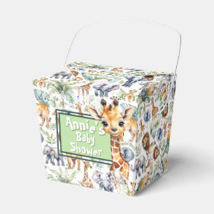 Caja Para Regalos Estilo Safari: ducha de bebé en la jungla