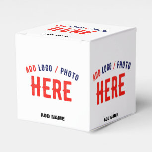 CAJA PARA REGALOS ESTILOSO MODERNO PERSONALIZABLE BLANCO VERIFICADO