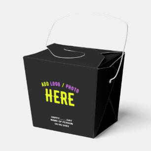 CAJA PARA REGALOS ESTILOSO MODERNO PERSONALIZABLE NEGRO MARCA VERIFI