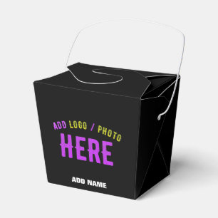 CAJA PARA REGALOS ESTILOSO MODERNO PERSONALIZABLE NEGRO MARCADO VERI