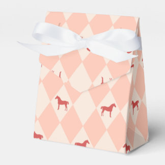 Caja Para Regalos Estiloso patrón de caballo Harleqiun rosado