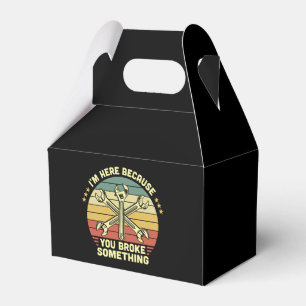Caja Para Regalos Estoy aquí porque rompiste algo vintage