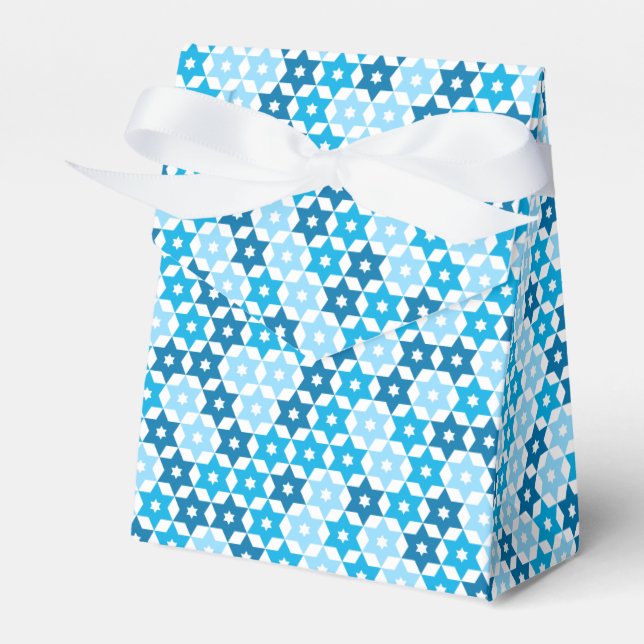 Caja Para Regalos Estrella Azul Aleatoria De David (Front Side)