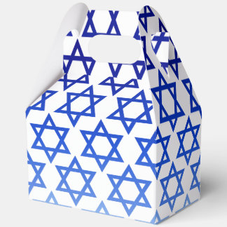 Caja Para Regalos Estrella azul de David Happy Hanukkah FavBox