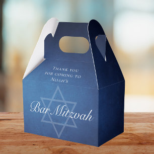 Caja Para Regalos Estrella azul moderna de David Bar formal Mitzvah 