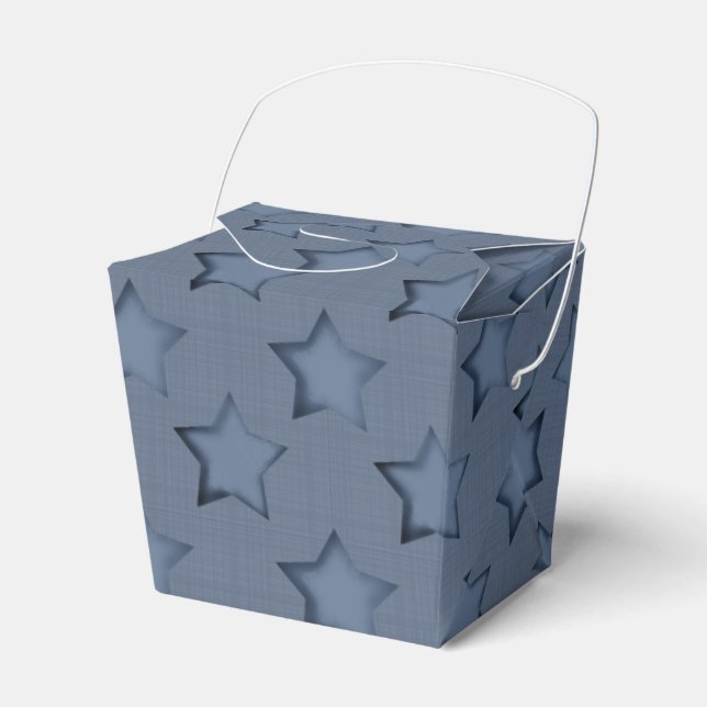 Caja Para Regalos Estrellas azules (Front Side)