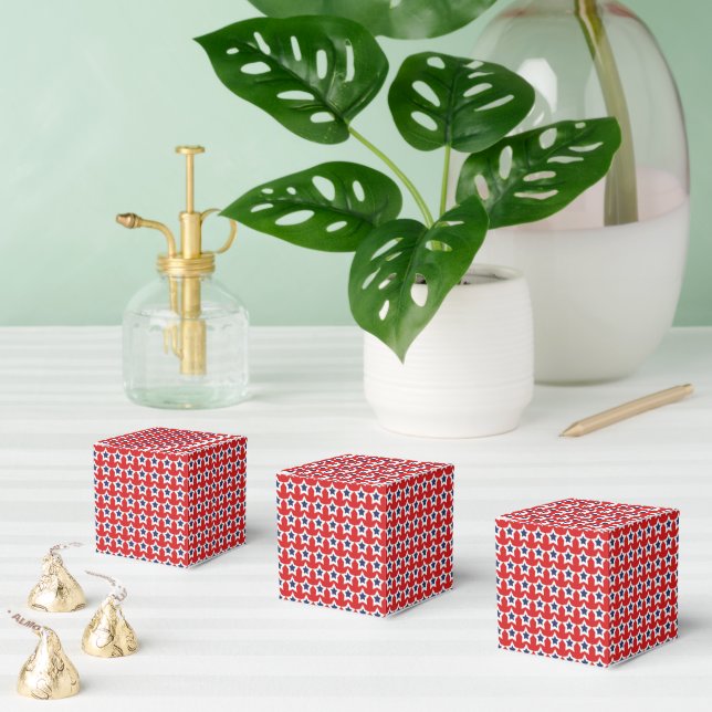 Caja Para Regalos Estrellas Patrióticas (Múltiple)