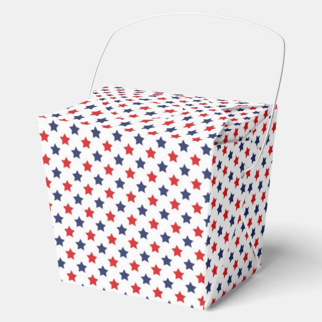 Caja Para Regalos Estrellas Patrióticas (Anverso)