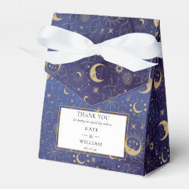 Caja Para Regalos Estrellas Y Lunas Místicas Celestiales Boda