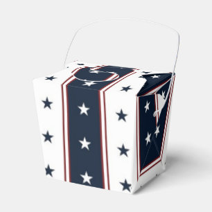 Caja Para Regalos Estrellas y rayas