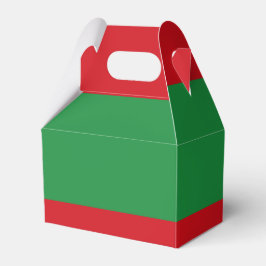 Caja Para Regalos Estribos rojos y verdes