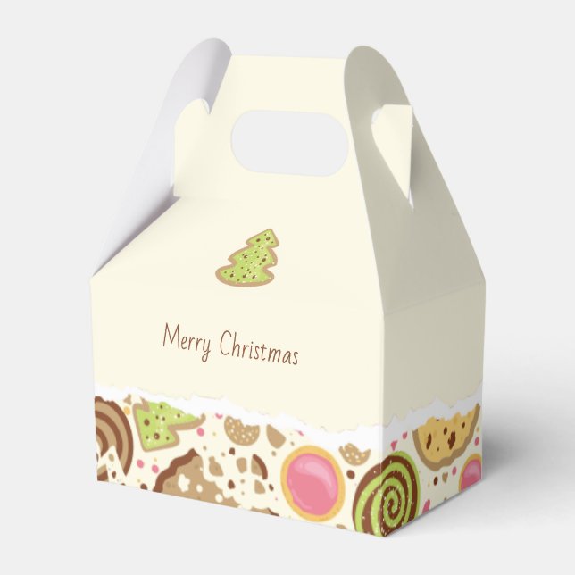 Caja Para Regalos Estuche de galletas personalizadas para navidad (Front Side)