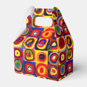 Caja Para Regalos Estudio de color de Kandinsky Cuadrados Círculos A