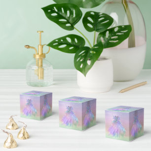 Caja Para Regalos Ethereal Fairy Gown Rainbow Ombre Pastel Sheen