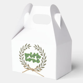 Caja Para Regalos Etiqueta de Favor "Con Amor"