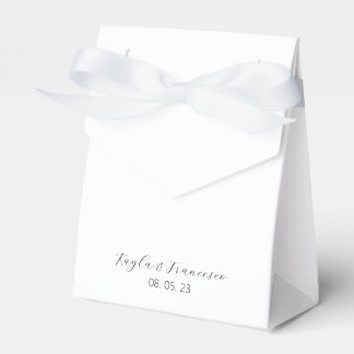 Caja Para Regalos Etiqueta de favor de la tradición Boda de almendra