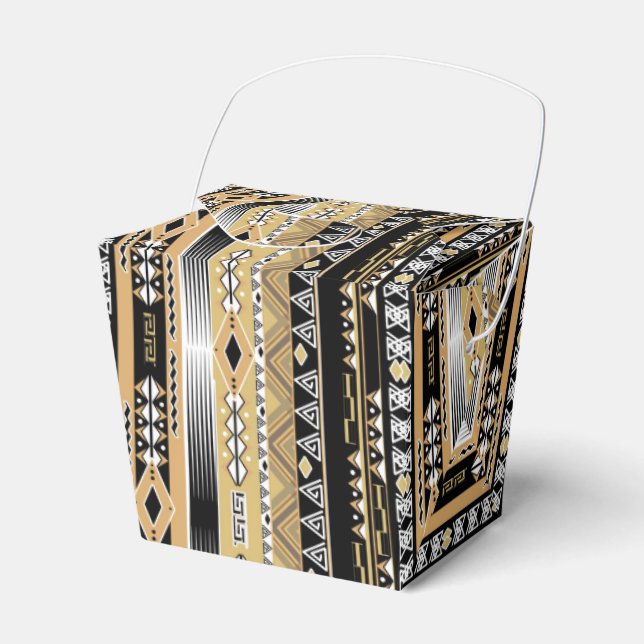 Caja Para Regalos Étnica, tribal, adorno (Front Side)