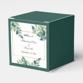 Caja Para Regalos Eucalipto moderno deja a Boda musulmana