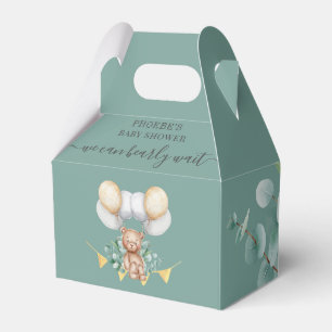 Caja Para Regalos Eucalipto Vegetación Bosque Animal Baby Shower