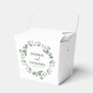Caja Para Regalos Eucalipto verde deja Boda botánico de vegetación