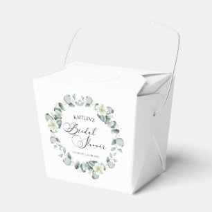 Caja Para Regalos Eucalipto verde deja ducha de novia botánica