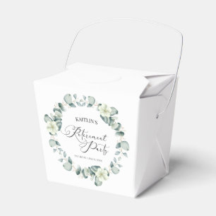 Caja Para Regalos Eucalipto verde deja Fiesta de jubilación botánica