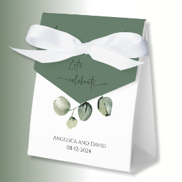 Caja Para Regalos Eucaluptus en blanco Celebremos los nombres fecha