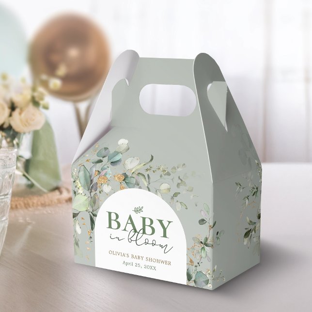 Caja Para Regalos Eucalyptus Baby Shower Botánico (Subido por el creador)