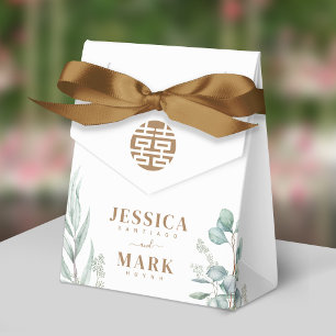 Caja Para Regalos Eucalyptus Boda de doble felicidad